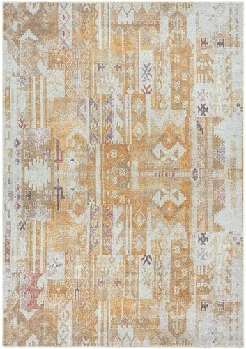 Vista 33 de GLN Rugs Traditional Collection - Alfombra de felpilla lavable a máquina, tradicional lavable, antideslizante, alfombra de felpilla de pelo corto