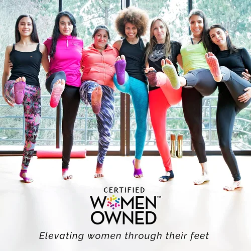 Vista 5 de Tucketts Calcetines de bailarina sin dedos antideslizantes Barra pilates baile hogar y ocio talla 5-9 1 par