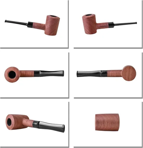 Vista 5 de Pipas de tabaco, pipa de tabaco tallada a mano, incluyendo accesorios