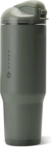 Vista 66 de HydroJug Ease2o - Botella de agua aislada de 24 onzas, tapa con popote y Duna