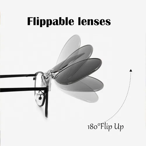 Vista 4 de LUFF Gafas de sol polarizadas con clip para protección UV