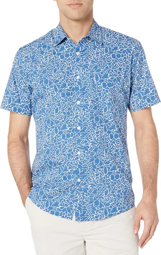 Vista 2 de Tienda Essentials - Camisa de popelina de manga corta de ajuste regular para hombre