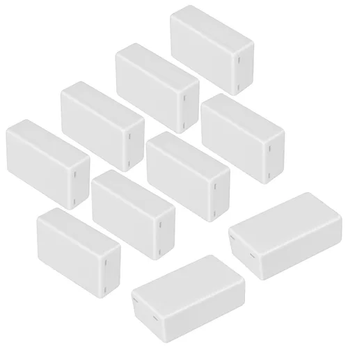 Vista 12 de LeMotech Caja de proyectos 10 piezas de plástico ABS, caja de conexiones eléctricas pequeña para electrónica, color blanco 1,97 x 1,10 x 0,59