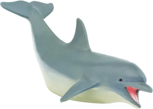 Vista 4 de Safari Ltd. Figura de delfín nariz de botella, figura detallada de plástico de 5 pulgadas, divertido juguete educativo para niños, niñas y niños a