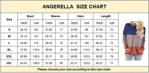 Vista 6 de Angerella - Blusas casuales con bolsillos y de corte holgado para mujer