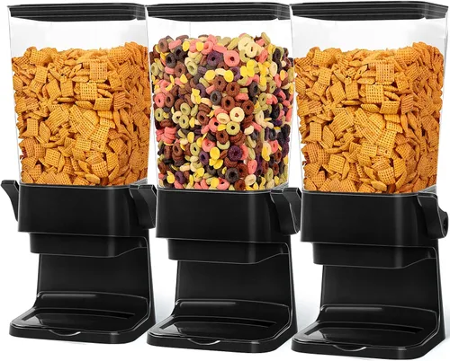 Vista 10 de Dispensador de Cereales para Encimera, Contenedores de Cereales de 5.5L Dispensador de Almacenamiento para Despensa, Contenedores de Arroz