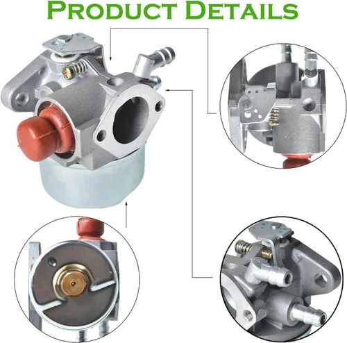 Vista 3 de ALL-CARB Carburador 640025A 640004 con filtro de aire de repuesto para Tecumseh OHH50 OHH55 OHH60 OHH65 4.5HP 5HP 5.5HP 6HP 6.5HP OHV HOR reemplazo
