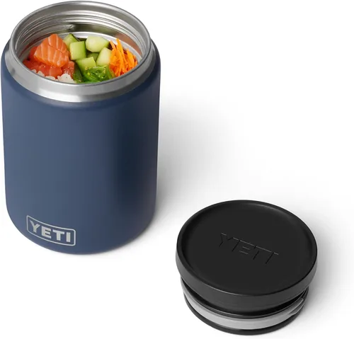 Vista 6 de YETI Rambler - Tarro de alimentos de 24 onzas, de acero inoxidable y aislado al vacío, con tapa hermética, color rojo rescate
