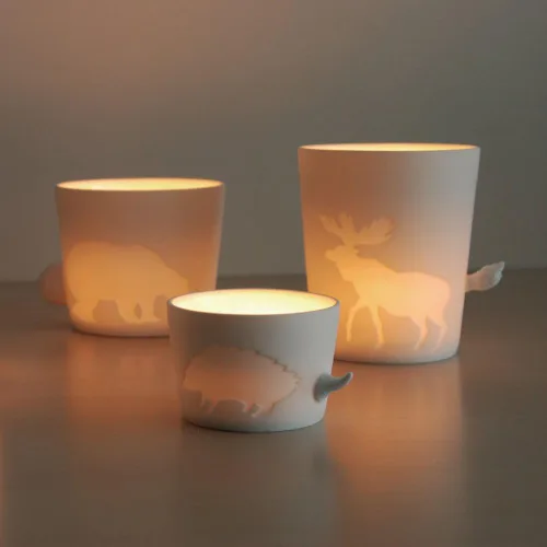 Vista 6 de KINTO 16240 Taza de porcelana de conejo Mugtail
