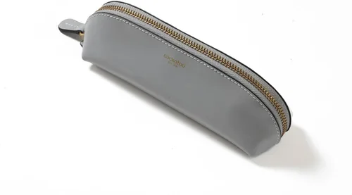 Vista 12 de Cockatoo Estuche para lápices de piel auténtica, soporte para accesorios, bolsa de papelería, estuche con cremallera para el trabajo y la oficina