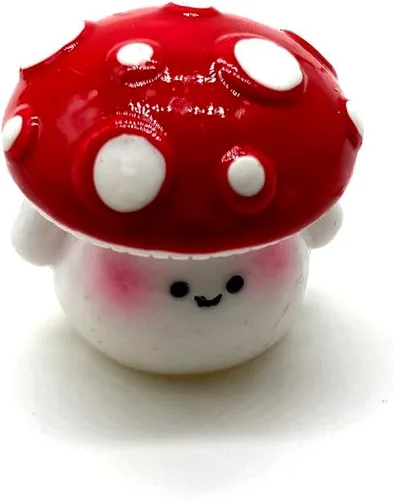 Vista 6 de Aliotech 7 Piezas Mini Hongos Rojos Manualidades Hongos para Pequeño Jardín de Hadas Pequeña Decoración de Hongos de Resina Falsos Estatua