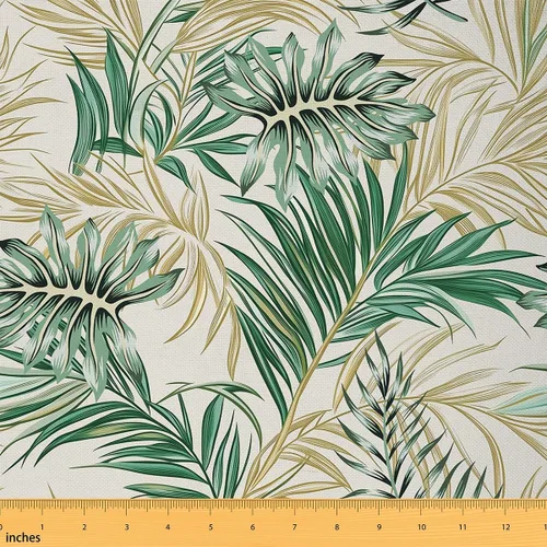 Vista 10 de Feelyou Tela Geométrica Bohemia por Yarda, Tela de Tapicería Étnica a Rayas Bohemia para Sillas, Tela Decorativa de Tradición Retro para Tapicería