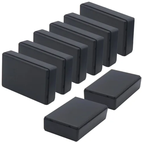 Vista 37 de Zulkit 12 cajas de proyecto de plástico ABS para proyectos eléctricos, caja de conexiones de energía, color negro, 1.97 x 1.10 x 0.59 pulgadas 12