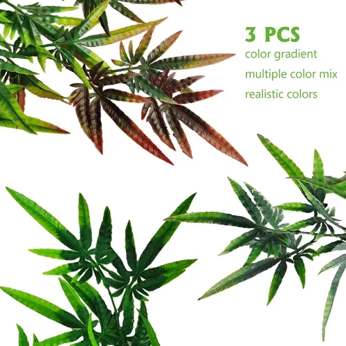 Vista 6 de Hamiledyi Plantas colgantes de terrario para reptiles, 3 piezas
