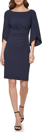 Vista 4 de DKNY Women's Open Sleeve Ruched Sheath Dress