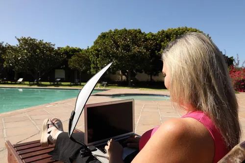 Vista 3 de TopShade Parasol para portátil - Flexible, ajustable y portátil