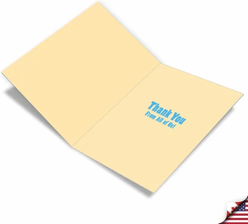 Vista 2 de NobleWorks - Tarjeta de felicitación de agradecimiento extra grande de nosotros de 8.5 x 11 pulgadas con sobre (paquete de 1) de gran tamaño Jumbo