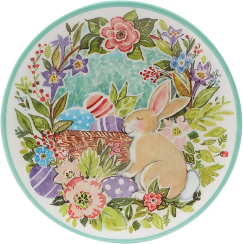 Vista 3 de Certified International Joy Of Easter - Juego de vajilla de melamina de 12 piezas, servicio para 4