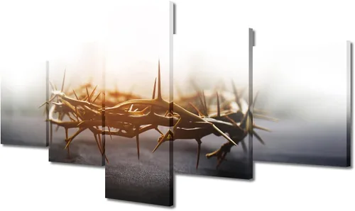 Vista 18 de TUMOVO Decoración de pared de iglesia cristiana de 3 paneles, imágenes de la resurrección de Jesús para sala de estar, dormitorio, cocina
