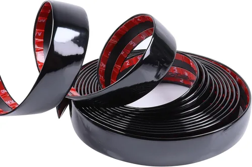 Vista 3 de Moldura Automotriz de 16 Pies de 1-3/16" (30mm) de Ancho Negro Brillante Molduras Laterales de Automóvil Protegidas contra UV Resistentes a Rayones