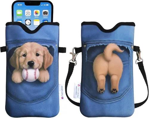 Vista 68 de Tainada Funda Estuche Bolsa de Neopreno para Teléfono para Hombres y Mujeres con Correa Cruzada/Cordón para el Cuello para iPhone 17/16/15 Pro Max