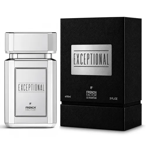 Vista 2 de French Factor Exceptional Eau de Parfum para hombre 3.0 fl oz de fragancia de Chipre floral amaderado de larga duración con pachulí, madera
