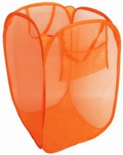 Vista 5 de Cesta de almacenamiento de malla rectangular pequeña plegable para ropa de bebé, organizador de armario, cubos de basura para habitación de niños
