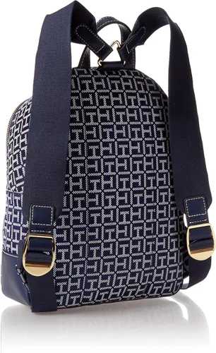 Vista 2 de Tommy Hilfiger Jaden Plus - Mochila para mujer, Azul marinoBlanco, Tamaño único