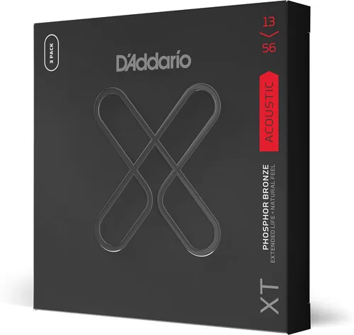 Vista 15 de D'Addario Cuerdas para guitarra acústica, XT con revestimiento de bronce fosforoso, XTAPB1047, calibre extra ligero 10-47, juego de 6 cuerdas