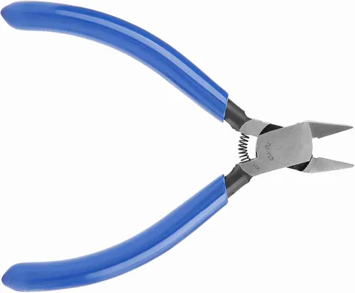 Vista 10 de Alicates diagonales eléctricos de 4 "Mini Alicates diagonales de alta dureza Cable de alambre Snips Flush Cutter Snips Cutting Nippers Herramientas