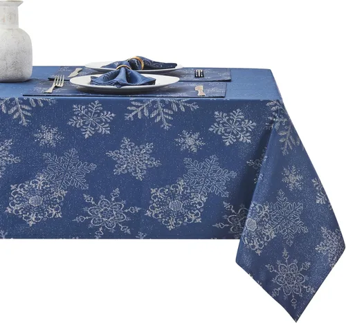 Vista 14 de Mantel redondo de poliéster resistente al agua y las manchas, lavable, mantel de tela para mesa de cocina y comedor