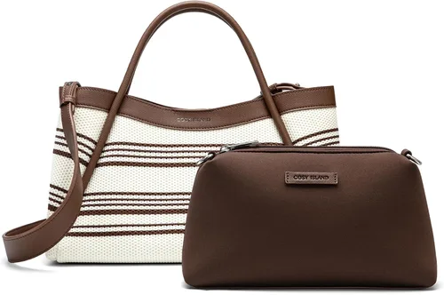 Vista 32 de NEWBELLA Kelly Bolsa Tote de Cuero Vegano para Mujeres - Elegante Bolsa Versátil de Transporte con Asa Superior, Bolso de Hombro Hobo con Monedero