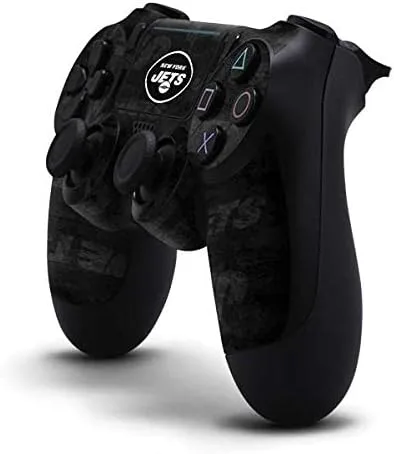 Vista 2 de NFL New York Jets Skin para mando de PS4 Pro/Slim – New York Jets blanco y negro