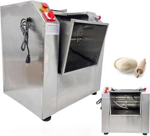 Vista 11 de INTSUPERMAI Mezclador eléctrico comercial de la harina de la máquina del mezclador de la masa de 33.1 lbs con el cuenco de inclinación de 90 grados