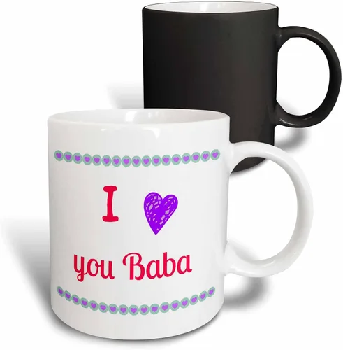 Vista 7 de 3dRose RinaPiro - Citas - Te amo baba, abuela abuela - Tazas (mug_212700_4)