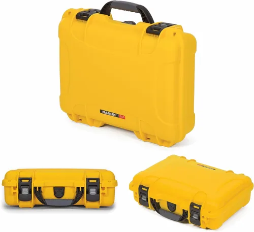 Vista 4 de NANUK 910 Estuche rígido impermeable con inserto de espuma para cuatro GoPro Hero 9 y 10 - Amarillo (910-4GOPH94)