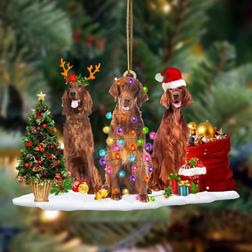 Vista 25 de Nazenti Adorno de Navidad personalizado con amigos Affenpinscher – Adorno de perro personalizado para amantes de las mascotas, acrílico plano