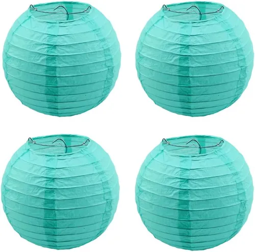 Vista 11 de 4 linternas de papel redondas para lámpara de papel, linternas de papel chinas, japonesas para colgar, para boda, cumpleaños, hogar, fiesta, Negro