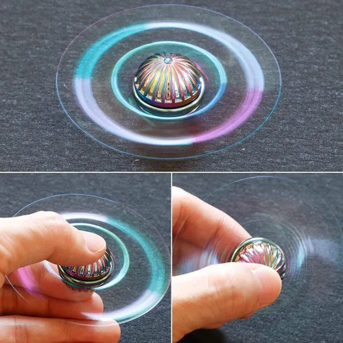 Vista 3 de Juguetes giratorios de metal para adultos y niños, juguete giratorio de mano para dedos, rellenos de bolsas de regalo, regalo de fiesta, genial