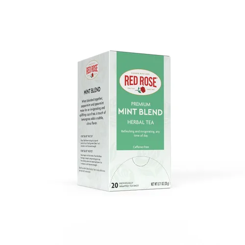 Vista 15 de Red Rose Té de desayuno especialmente mezclado fuerte y robusto té negro con 20 bolsas de té envueltas individualmente por caja que contiene
