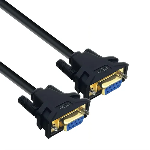 Vista 5 de DB9 Serial Extension Cable, 9-Pin RS232 COM Port for PC to Printer, Scanner, Modem, Plug and Play (Straight Through M to F, 5Meter)