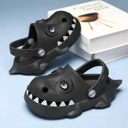 Vista 6 de KAQ Zuecos de jardín para niños y niñas, lindas sandalias de dinosaurio en forma de nube, antideslizantes, cómodas, zapatos de agua de verano