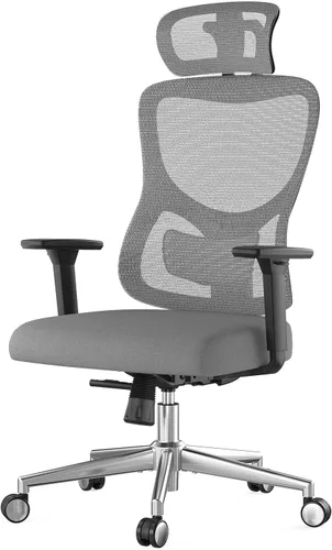 Vista 8 de Ergonomic Office Chair with Adjustable Lumbar Support and Headrest, High Back Mesh Desk Chair with 3D Armrest, Home Computer Chairs with Wheels for