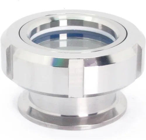 Vista 7 de SS304 Tri Clamp Sight Glass 1.5 "Tipo de unión con junta de silicona azul, abrazadera Stailess Steel Tank View Glass