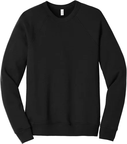 Vista 4 de Bella Canvas Sudadera de forro polar de esponja con cuello redondo (3901), Gris oscuro (Dark Grey Marble Fleck), M