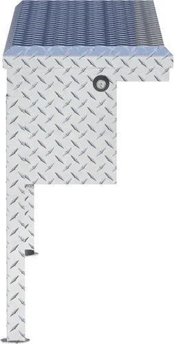 Vista 5 de UWS EC30201 Caja de herramientas lateral de aluminio de pared pesada de 48 pulgadas con perfil bajo, tapa RigidCore