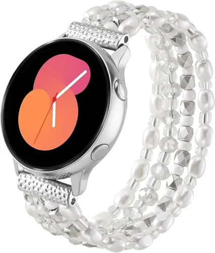 Vista 10 de VISOOM Pulsera de cuentas boho compatible con Samsung Galaxy Watch 8/7/6/5/4 de 40/44mm/Active 2 Watch 4 Classic de 42mm para mujer, pulsera
