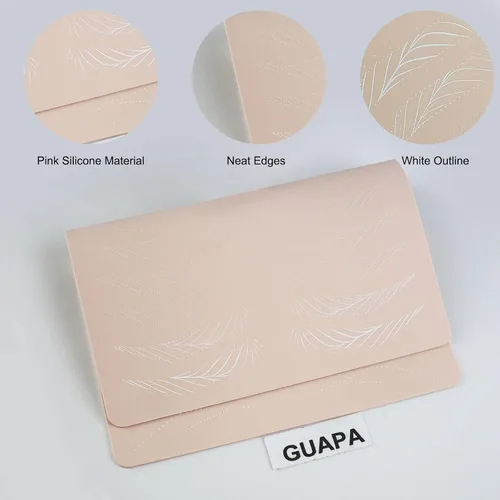 Vista 5 de 5 piezas de almohadillas de práctica para cejas de silicona para práctica de tatuajes, hojas de práctica de microblading para práctica de maquillaje