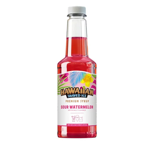 Vista 31 de Jarabe de Ahijado Helado Hawaiian Shaved Ice, Tamaño Pinta, Sabor Sangre de Tigre, Ideal para Raspaditas, Soda Italiana, Paletas, No Necesita