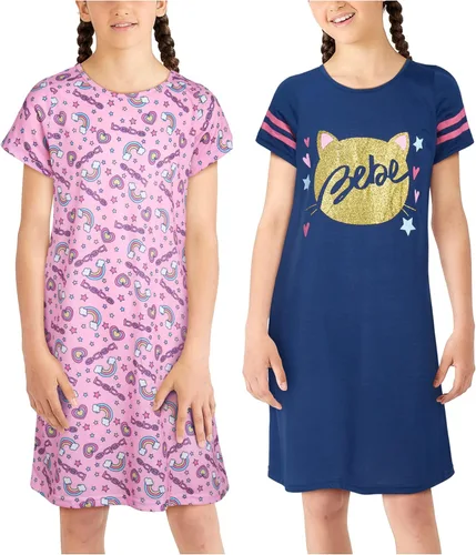 Vista 2 de bebe Pijama para niña - Paquete de 2 camisones de manga corta para dormir (tamaño 5-16)
